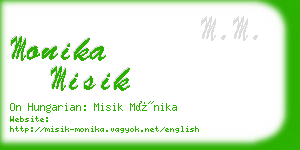 monika misik business card